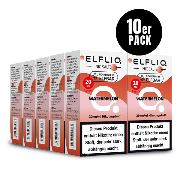 10er Pack Elf Bar Elfliq - Watermelon - 20mg/ml