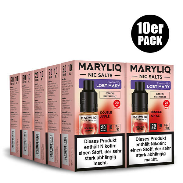 10er Pack Maryliq Lost Mary - 20mg/ml Double Apple