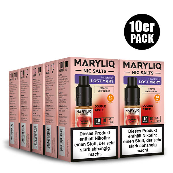 10er Pack Maryliq Lost Mary - 10mg/ml Double Apple