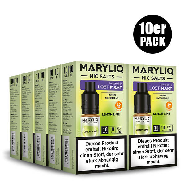 10er Pack Maryliq Lost Mary - 10mg/ml Lemon Lime