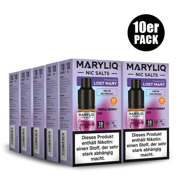 10er Pack Maryliq Lost Mary - 10mg/ml Triple Berry Ice