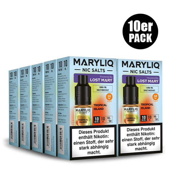10er Pack Maryliq Lost Mary - 10mg/ml Tropical Island