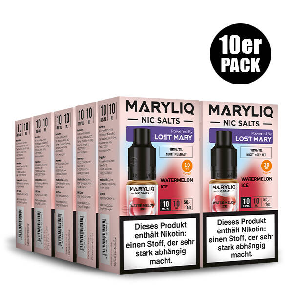 10er Pack Maryliq Lost Mary - 10mg/ml Watermelon Ice