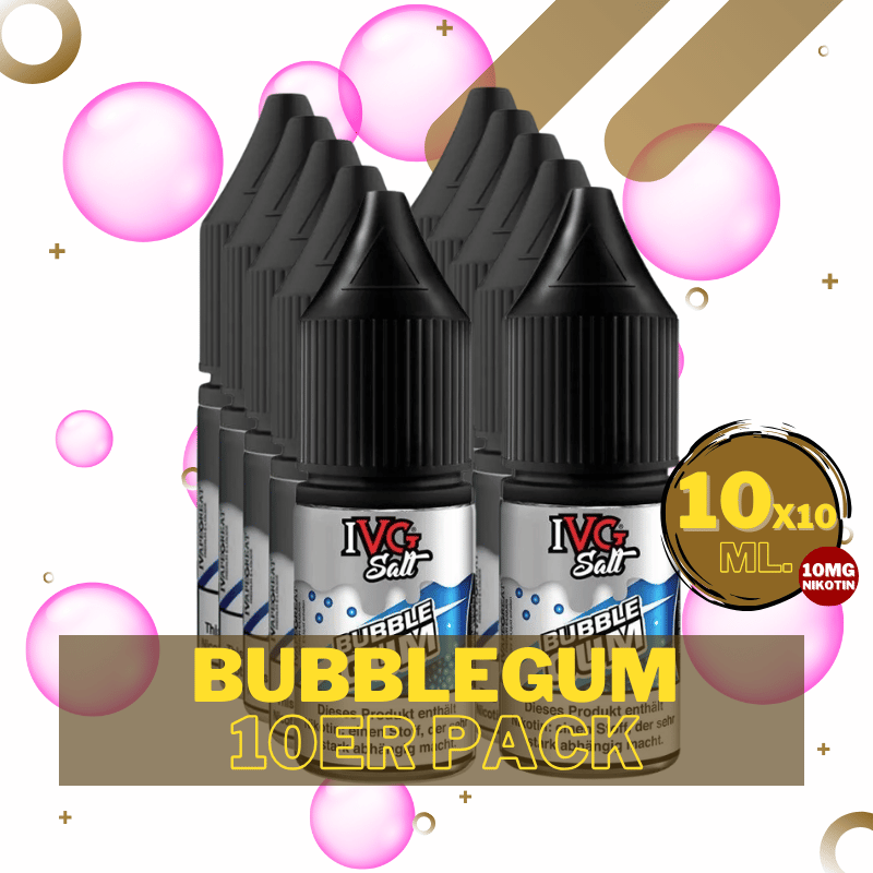 10er Pack IVG Salt - 10mg/ml Bubblegum