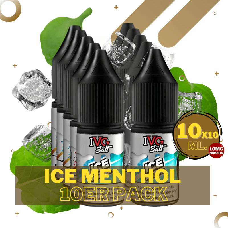 10er Pack IVG Salt - 10mg/ml Ice Menthol
