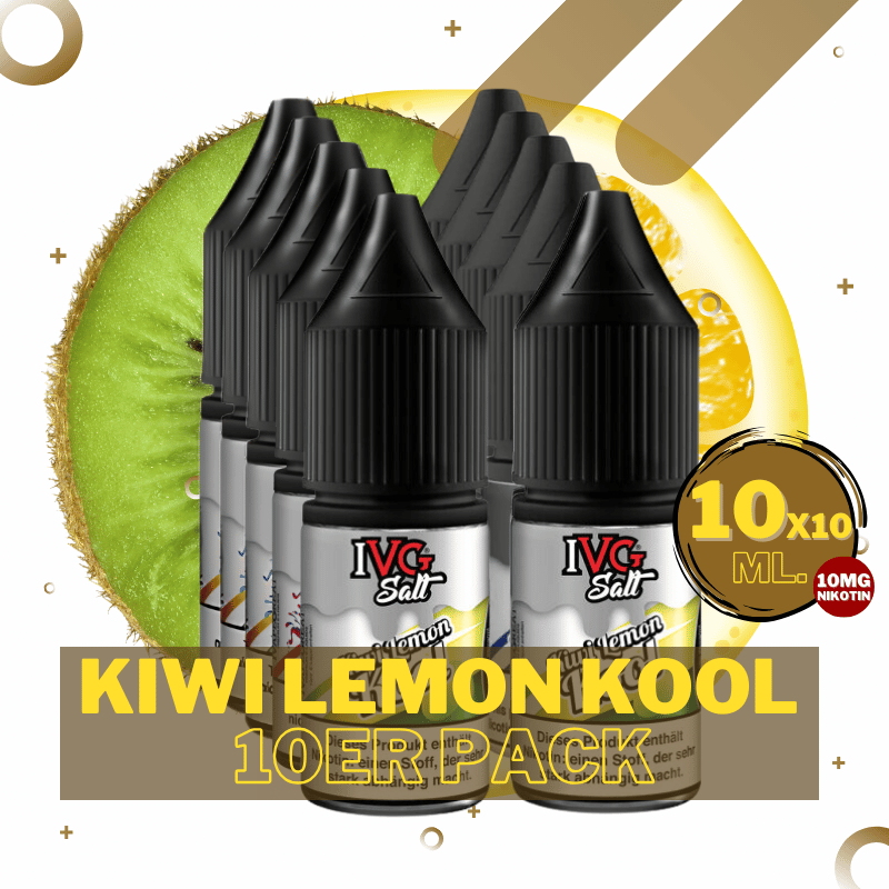 10er Pack IVG Salt - 10mg/ml Kiwi Lemon Kool