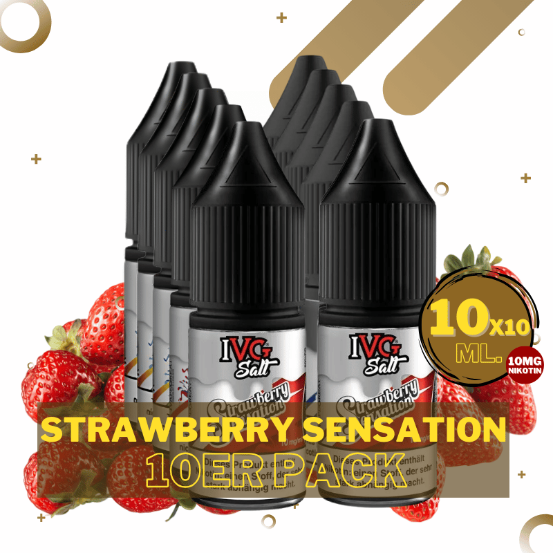 10er Pack IVG Salt - 10mg/ml Strawberry Sensation