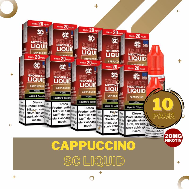 10er Pack SC Liquid Red Line - Cappuccino - 10mg/ml