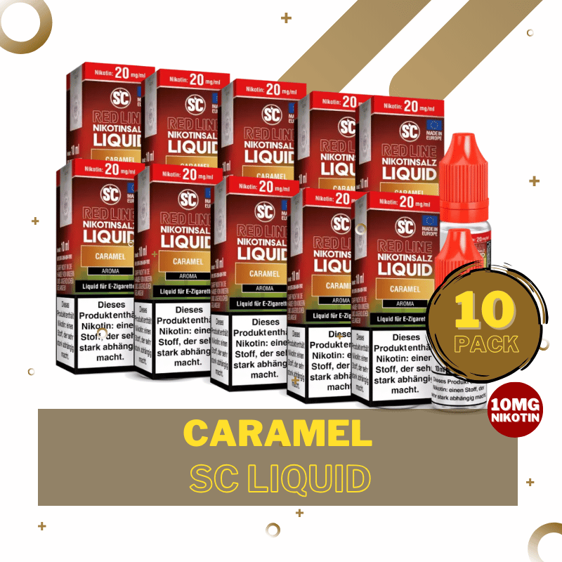 10er Pack SC Liquid Red Line - Caramel - 10mg/ml