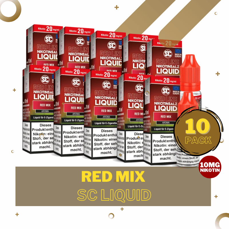 10er Pack SC Liquid - 10mg/ml Red Mix