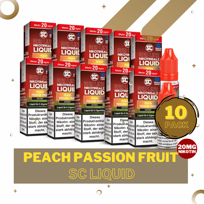 10er Pack SC Liquid - 20mg/ml Peach Passion Fruit
