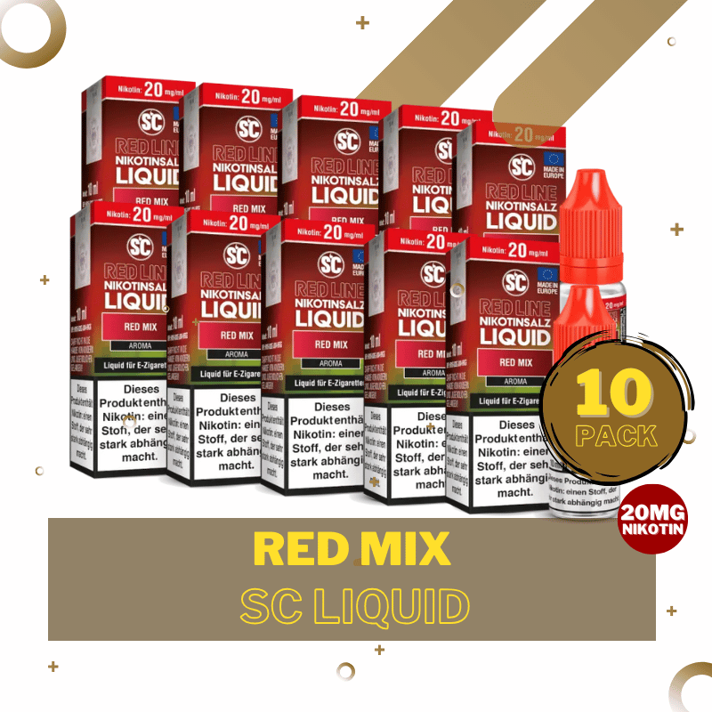 10er Pack SC Liquid - 20mg/ml Red Mix