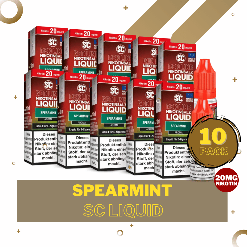 10er Pack SC Liquid Red Line - Spearmint - 20mg/ml