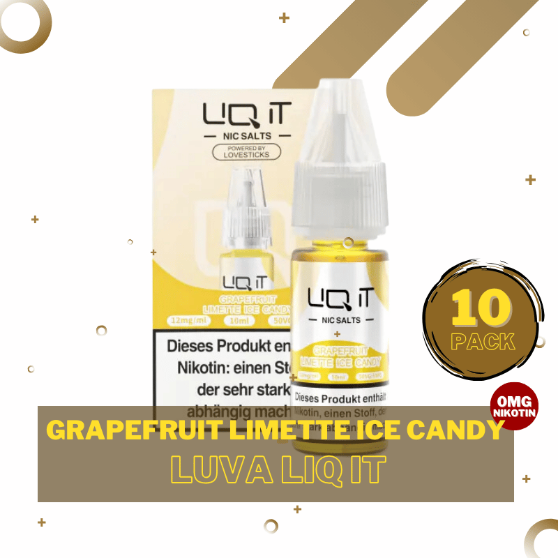 10er Pack Lovesticks LIQ IT - 0mg/ml Grapefruit Lime Ice Candy
