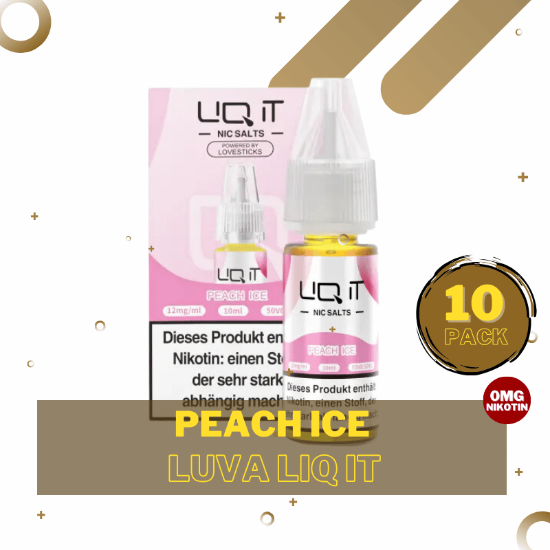 10er Pack Lovesticks LIQ IT - 0mg/ml Peach Ice