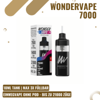 WONDERVAPE 7000 TORNADO - NACHFÜLLBAR - BIS 21000...
