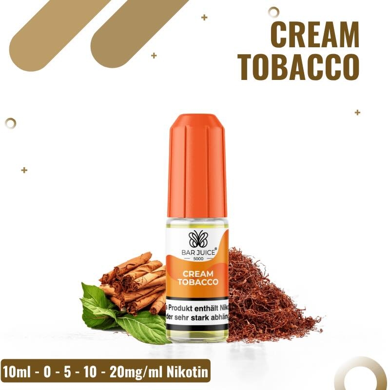 Bar Juice 5000 Nicsalt 10ml - Cream Tobacco - 10mg Nikotin