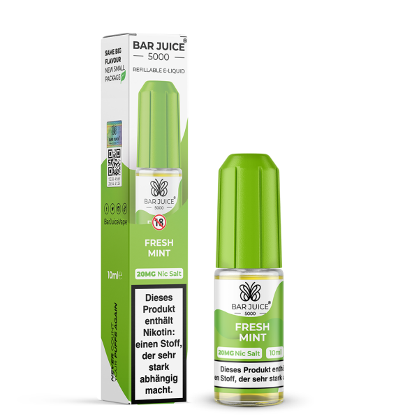 Bar Juice 5000 Nicsalt 10ml - Fresh Mint - 20mg Nikotin