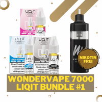 Wondervape 7000 - LIQ IT 0mg/ml - Nikotinfreies Liquid...