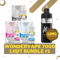 Wondervape 7000 - LIQ IT 12mg/ml - Liquid Bundle #1