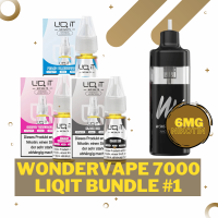 Wondervape 7000 - LIQ IT 6mg/ml - Liquid Bundle #1