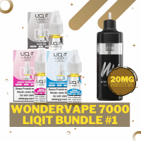 Wondervape 7000 - LIQ IT 20mg/ml - Liquid Bundle #1