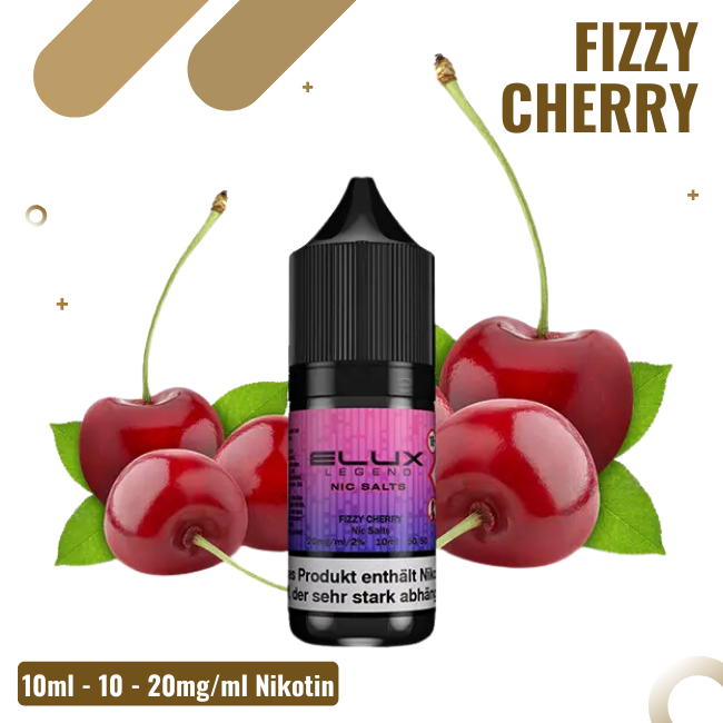Elux Nikotinsalz Liquid 10ml - Fizzy Cherry - 10mg Nikotin