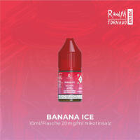 RandM Tornado Nicsalt Liquid 10ml - Banana Ice - 20mg/ml