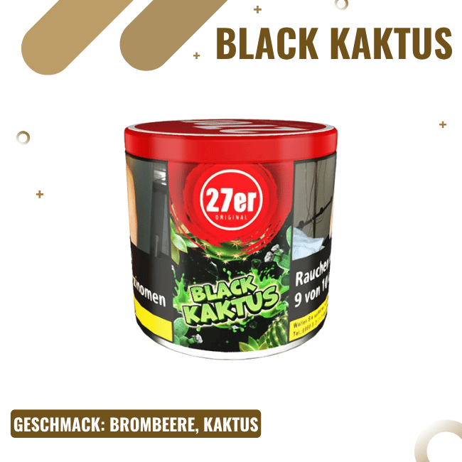 27er Tobacco 200g - Black Kaktus - Shisha Tabak