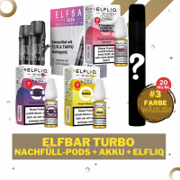 Elfa Turbo Kit + Refillable Pod - 20mg/ml - Liquid Bundle #3