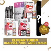 Elfa Turbo Kit + Refillable Pod - 10mg/ml - Liquid Bundle #1