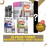 Elfa Turbo Kit + Refillable Pod - 10mg/ml - Liquid Bundle #2