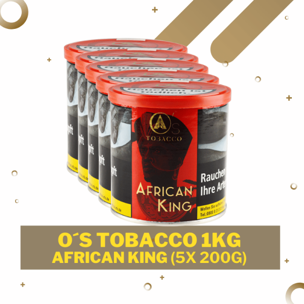 Os Tobacco 1kg - African King - 5x 200g