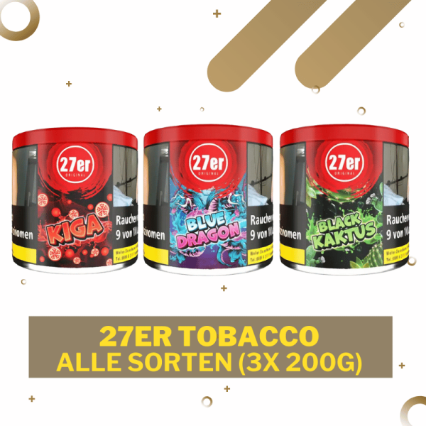 27er Tobacco 200g - Alle Sorten - 3x 200g