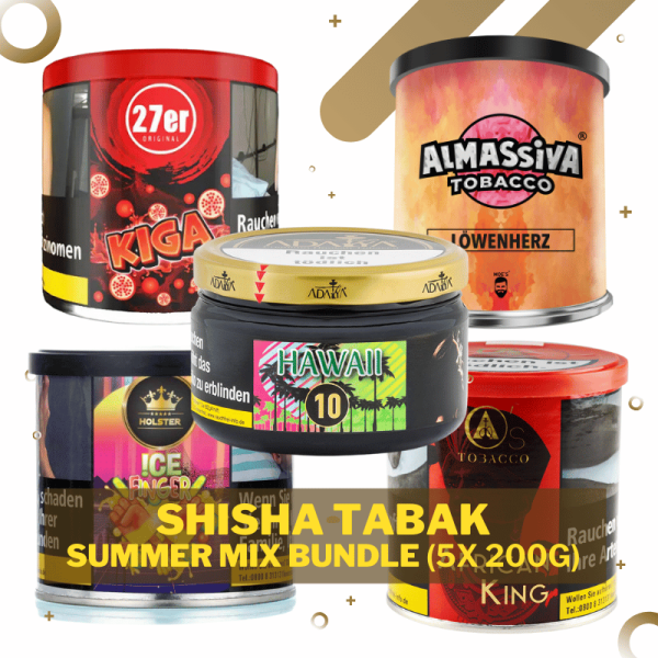 Shisha Tabak Bundle - Summer Mix - 5x 200g