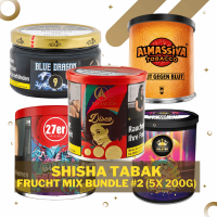 Shisha Tabak Bundle - Fruchtmix #2 - 5x 200g