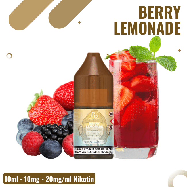 RandM Tornado NicSalt Liquid 10ml - Berry Lemonade - 20mg Nikotin