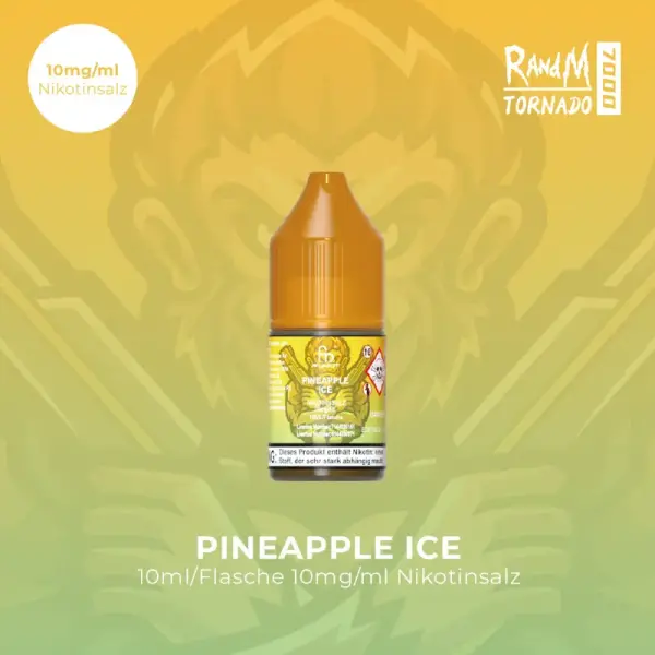 RandM Tornado Nicsalt Liquid 10ml - 10mg/ml Nikotin - Pineapple Ice