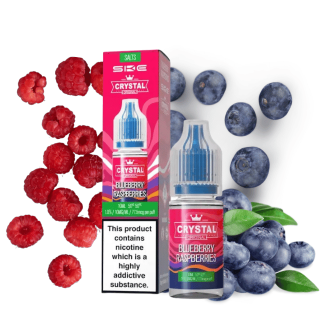 SKE Crystal Liquid NicSalt - Blueberry Raspberries - 10mg/ml Nikotin