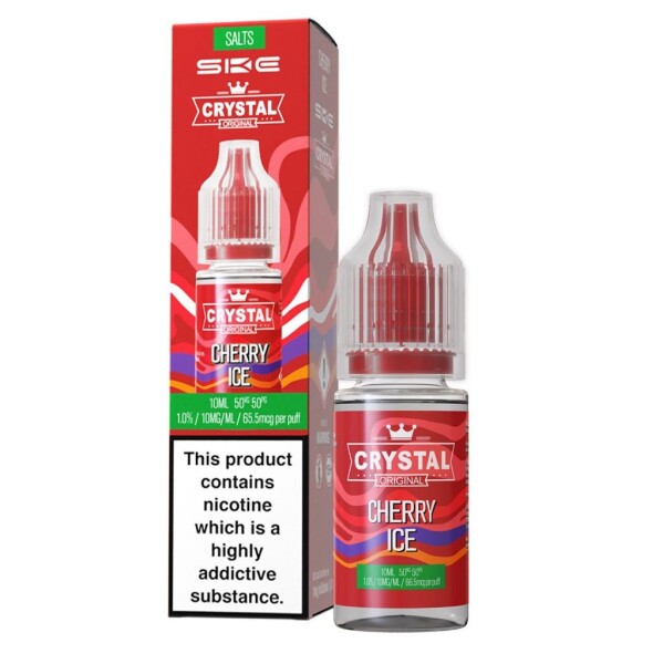 SKE Crystal Liquid 10ml NicSalt - 10mg/ml Nikotin - Cherry Ice