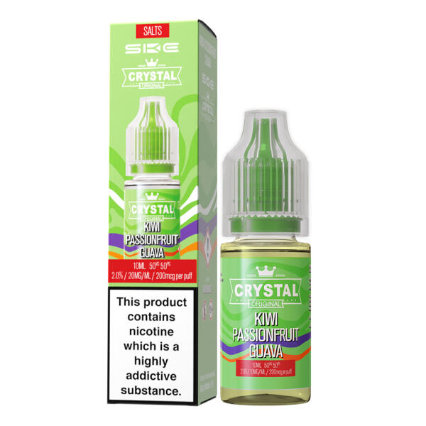 SKE Crystal Liquid 10ml NicSalt - 20mg/ml Nikotin - Kiwi Passsionfruit Guava