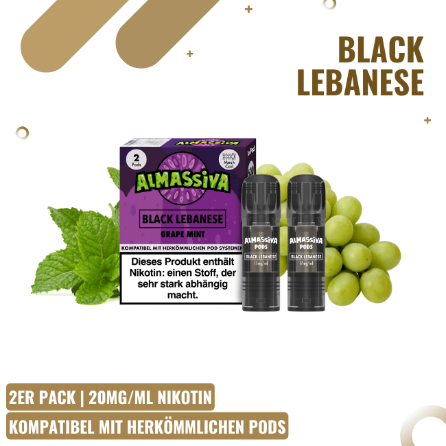Al Massiva Pods - Duo Pack - Black Lebanese
