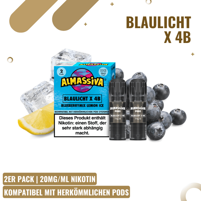 Al Massiva Pods - Duo Pack - Blaulicht x 4B