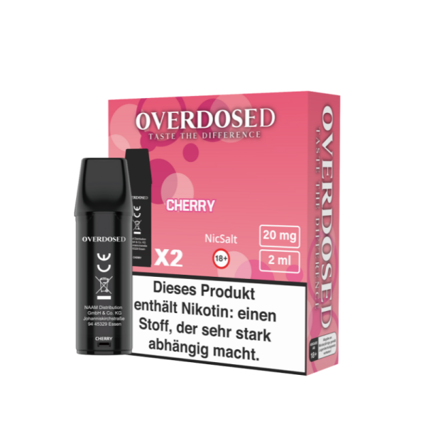 Overdosed Prefilled Pods 2er Pack - Cherry - 20mg/ml -...