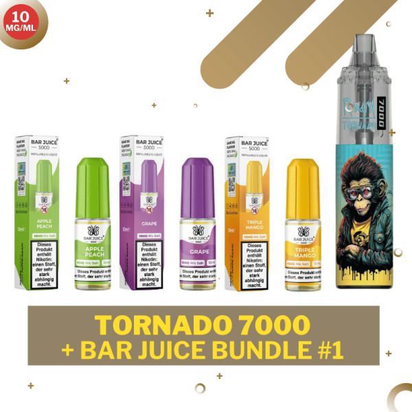 Randm Tornado Vape 7000 - Bar Juice 10mg/ml - Liquid Bundle #1