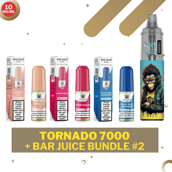 Randm Tornado Vape 7000 - Bar Juice 10mg/ml - Liquid Bundle #2