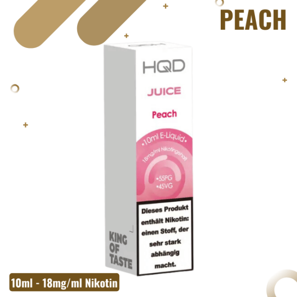 HQD Juice - Peach - 18mg/ml Nikotin - Liquid