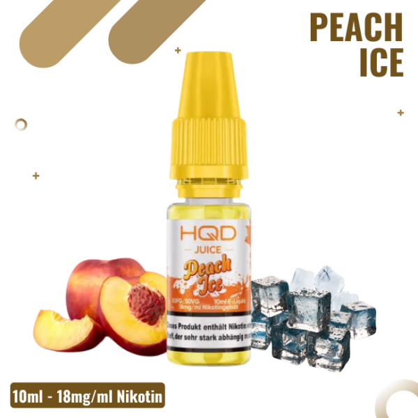 HQD Juice - Peach Ice - 18mg/ml Nikotin - Liquid