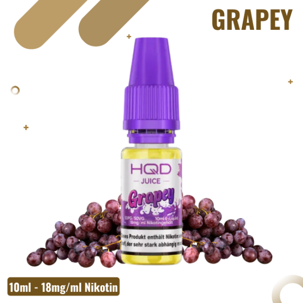 HQD Juice - Grapey - 18mg/ml Nikotin - Liquid