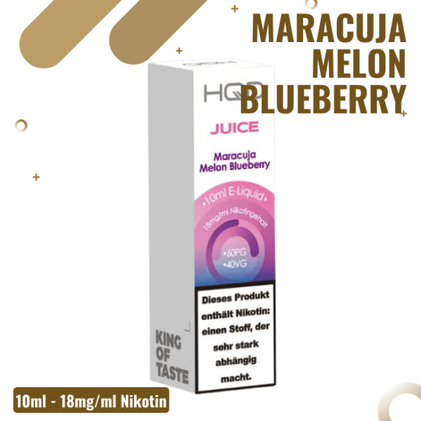 HQD Juice - Maracuja Melon Blueberry - 18mg/ml Nikotin - Liquid